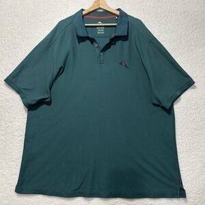 Tommy Bahama Supima Embroidered Collar  Men's‎ Green Polo Shirt Size 2XL/2TG